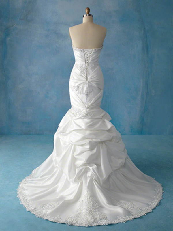 Sirena caliente del vendedor vestido de novia de encaje Inlay