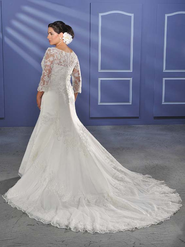 Elegant V-Neck Tulle Mermaid Wedding Dress