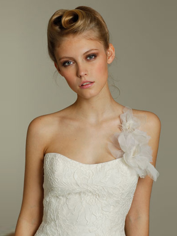 White Lace бретелек свадебное платье в пол -Length
