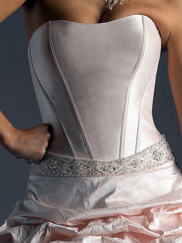 Уникальные бальное платье без бретелек органзы атласная свадебное платье