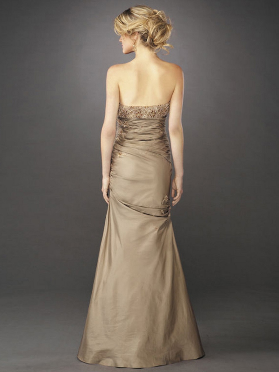 Taffeta Floral Strapless Sweetheart Neckline Sleeveless Floor-Length Celebrity Dress