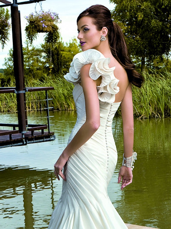 Victoria tonte Taft-Nixe-Hochzeits-Kleid
