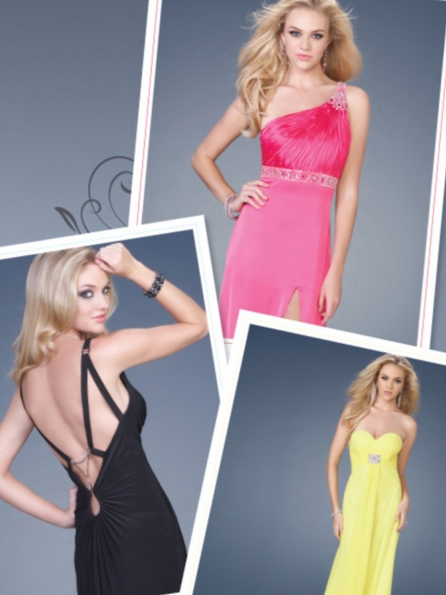 Extraordinary A-line Style Plunging V-neckline Side Slit Accented Classy Celebrity Dresses