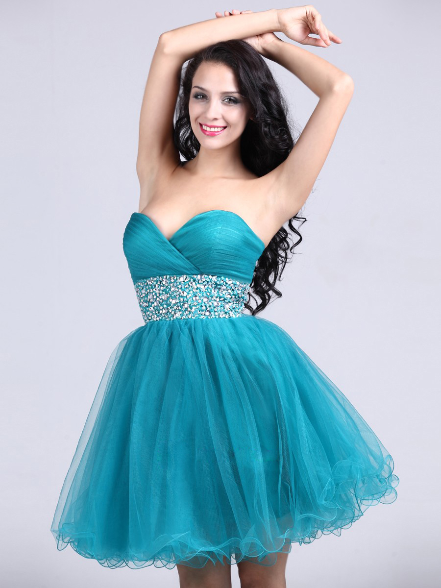 Off-Shoulder Stacked Chiffon Homecoming Dress with Sequins Belt