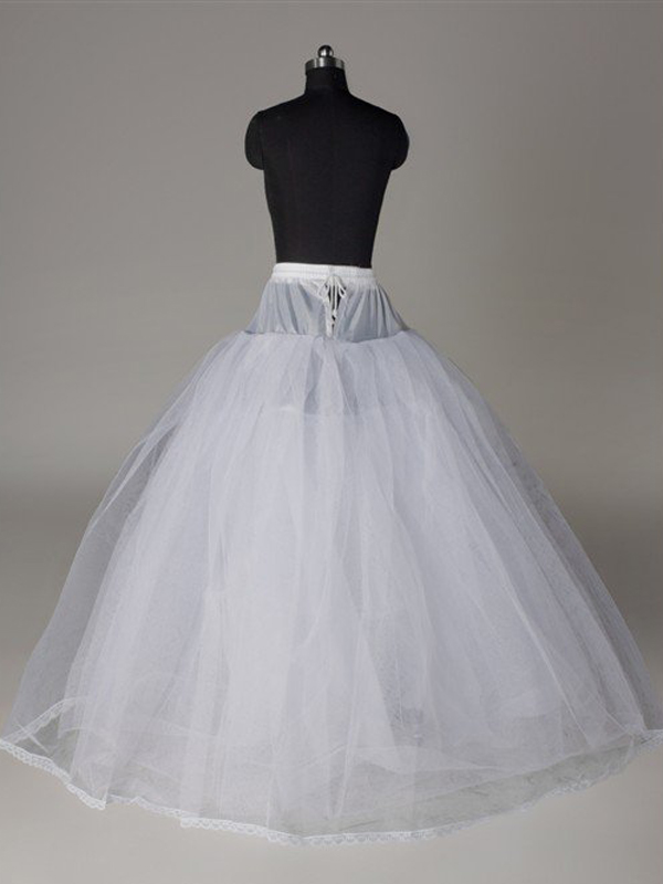Modern Tulle bola branca do vestido de casamento vestido de underskirt