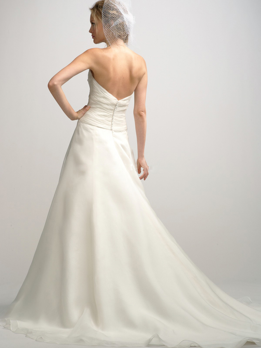 Романтическая длиной до пола, атласа и шифона А-силуэта свадебное платье с цветочным пояса