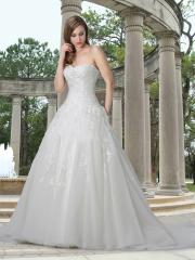 Tulle Ball Gown with A Sweetheart Strapless Neckline Wedding Dress