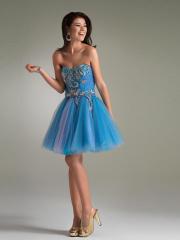 2012 Hot Selling Short Length Embroidered Organza Sweetheart Homecoming Dresses