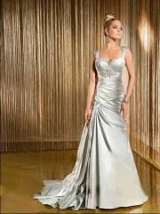 A-Line Organza Sweetheart Wedding Dress