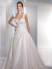 A-Line Style Shirt And Sweetheart Neckline Nuptial Gown For Classical Taste