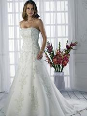 A-Line Suited For Taller Elegant Wedding Dress