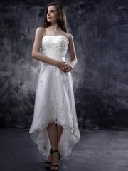 A-Line With Asymmetric Train Elegant Wedding Dress