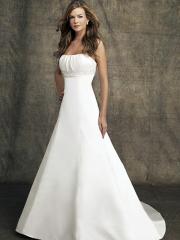 A-Line With Empire Beaded Waistline Wedding Dress