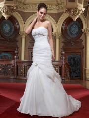 A-Line With Tight and Slim Waistline Wedding Dress
