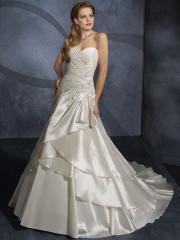 A-Line with Beaded Embroidery And Shirring Perfect Wedding Dress