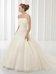 A-Line with Sequin on Waistline Elegant Wedding Dress