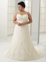A-Line with Sweet Heart Neckline Plus Size Wedding Dress
