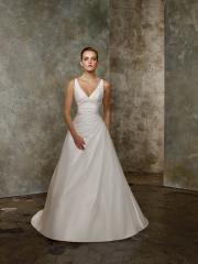 A-Line with V-Neck So Sexy And Luxurious Wedding Dress