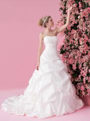 Adorable Princess Taffeta Pick-Up Skirt and Ruched Bodice Gown