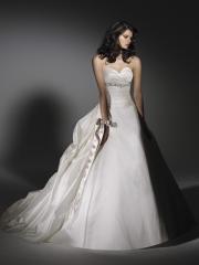 Alternative Satin Strapless Sweetheart A-Line Wedding Dress