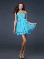 Amazing One-shoulder Sweetheart Neckline Sequined Trim Mini A-line Prom Dresses