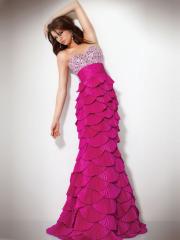 Amazing Satin Fuchsia Sequined Strapless Sweetheart Neckline Sleeveless Floor-Length Celebrity Dress