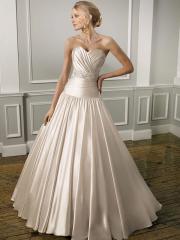 An A-Line Silhouette with Zipper Closure Gorgeous Wedding Dress