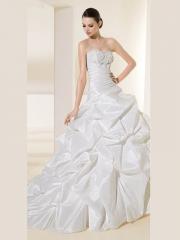 Ball Gown Sweetheart and Strapless Neckline Together Sweet Wedding Dress