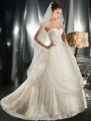 Ball Gown with Sweetheart and Strapless Neckline Wedding Dress
