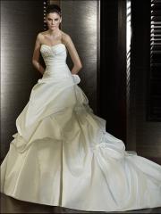 Ball Gown with Two Style Neckline Cute and Elegant Wedding Dress