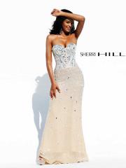 Brand-New Sweetheart Floor Length White Sequined Sheath Diamantes Embellished Celebrity Gown