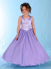 Charming Ball Gown Halter Flower Girl Dress with Floor-length