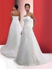 Chiffon A-Line Gown with Strapless Sweetheart Neckline Wrap Waist And Asymmetrical Drape Dresses