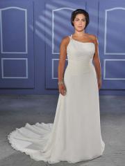 Chiffon One Shoulder A-Line Wedding Dress