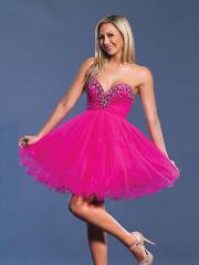 Classic A-line Strapless Sweetheart Neckline and Corset Closure Sequins Accented Prom Dresses