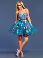 Classic A-line Style Sweetheart Sequined Bodice and Swinging Skirt Prom Dresses