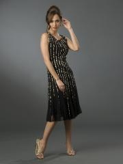 Cute Scoop Neck Short Sheath Tulle Sequined Sleeveless Cocktail Party Dresses