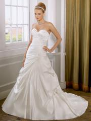 Distinguished A-Line Satin Strapless Sweetheart Wedding Dress