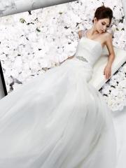 Elegant and Modern A-Line Wedding Dress