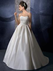 Empire Silhouette with chapel Train Wedding Dress