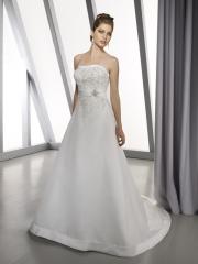 Exquisite Strapless Embroidered A-Line Gown In Floor Length