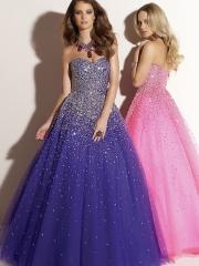 Extraordinary Tulle Strapless Sweetheart Neckline Sequined Bodice Ball Gown Quinceanera Dresses