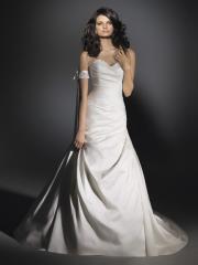 Fabulous Satin Strapless Sweetheart A-Line Wedding Dress