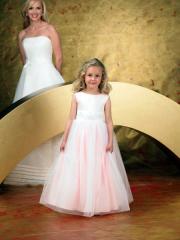 Fantastic Princess Ball Gown Flower Girl Dress with Embroidery Sash