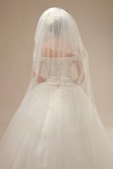 Fantastic Twinkling Princess Tulle Veil with Bow ties