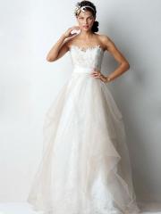 Fashionable A-Line Tulle Lace Sweetheart Wedding Dress