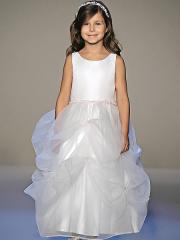 Glamorous Ball Gown Floor-length Flower Girl Dress with Beadings and Embroidery
