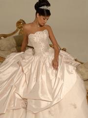 Glamorous Pink Satin Gown for 2011 Fall Wedding