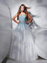 Glittering Sequined and Tulle A-line Style Full Length Elegant Quinceanera Dresses