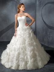 Gorgeous Organza Strapless Sweetheart A-Line Wedding Dress